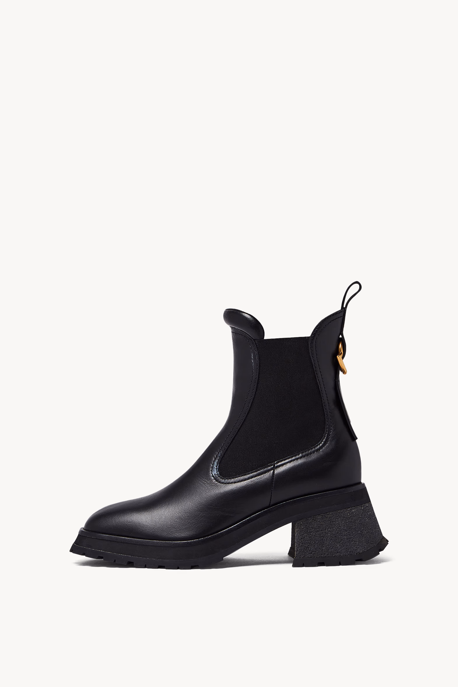 Bottes Chelsea Gigi en cuir Femmes Noir Moncler